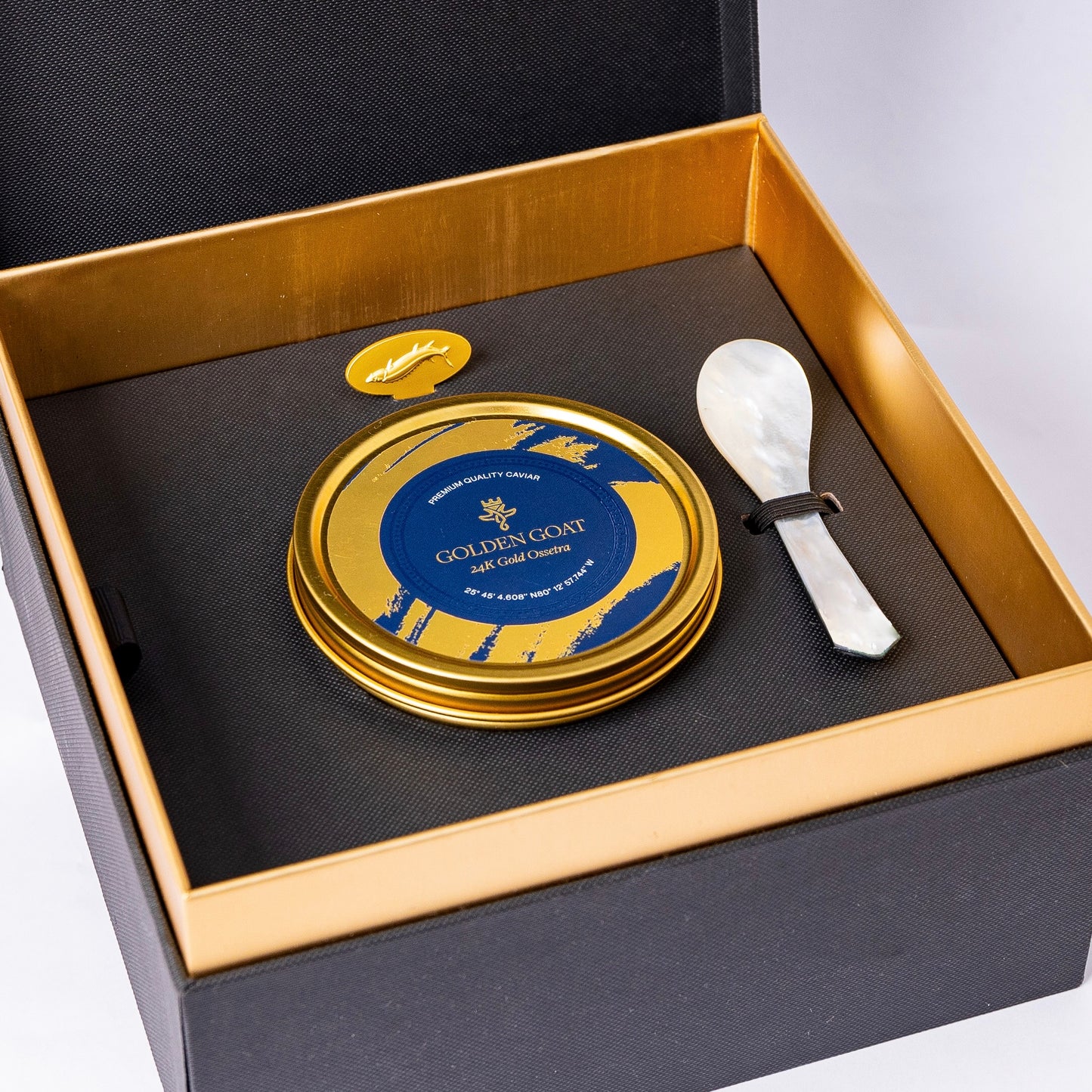 24 Karat Gold Ossetra Caviar Gift Set