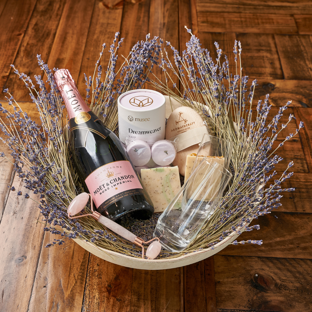 Moet & Chandon Rose Imperial Champagne Gift Basket
