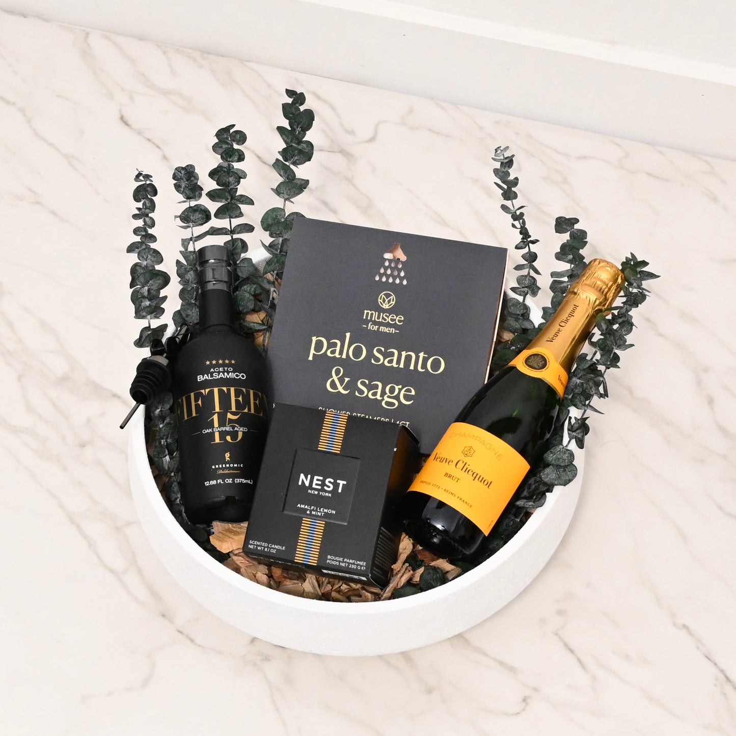 The Palo Santo & Veuve Clicquot Modern Indulgence Gift Bowl