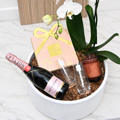 The Moët Rosé Orchid Celebration Gift Bowl